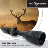 AYIN Sights Stalker 3-9x40 Tactical/Hunting Scope with Capped Turrets, Parallax Adjustment & Scope Cover