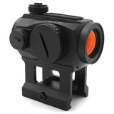 AYIN Sights FireEye 1x22 Tactical/Hunting Red Dot with 1 Inch Riser, Low Profile Mount & Scope Cover