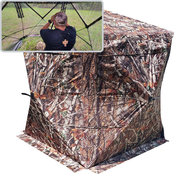 Hunting blind clearance tent