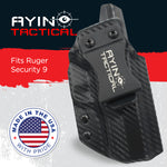 AYIN IWB OWB Right-Handed Holster for Ruger Security 9 with or without Optic