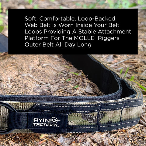AYIN TACTICAL Belt Quick Release Rigger MOLLE Belt 1.75 Inch Inner & O –  AYIN Tactical